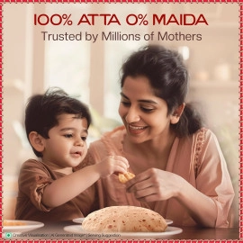 Aashirvaad Shudh Chakki Atta, 5kg Pack, 100% Whole Wheat Flour, 0% Maida