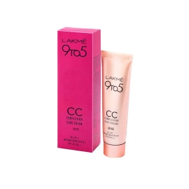 LAKMÉ 9 To 5 Cc Cream Mini|| 01-Beige|| Light Face Makeup With Natural Coverage For All Skin|| Spf 30-Tinted Moisturizer To Brighten Skin|| Conceal Dark Spots|| 9 G,1 Count