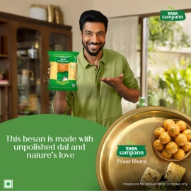 Tata Sampann 100% Chana Dal Fine Besan, Gram Flour, 1 Kg