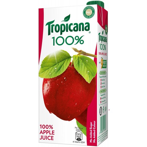 Tropicana 100% Juice - Apple, 1 ltr