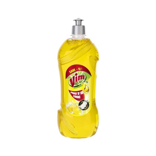 Vim Dishwash Liquid - 750 ml (Lemon, Save Rupees 9)